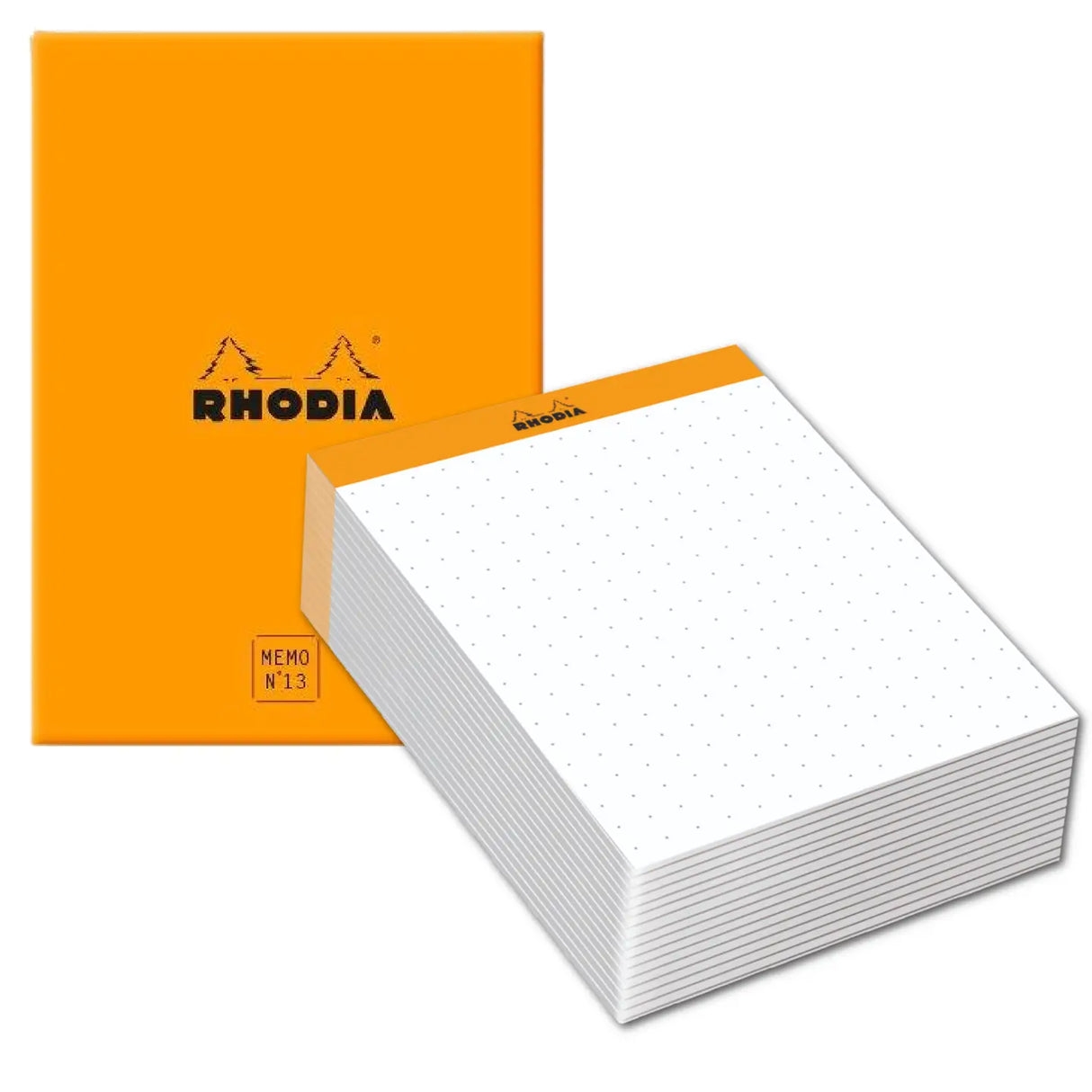 Our famous, French-made, 80g, ultra white and super smooth paper now in desk memo form. Choose from a boxed set (one pad and one iconic orange logo box), or a single pad that's handsome enough to be used alone or as a box refill. Makes a compact and handy desk accessory!
Comes in a refillable protective box.
Size: 4-1/8 x 5-7/8
Detachable Sheets: 240
Paper/Color: 80g/Ultra White
Fountain pen and marker friendly
Exceptionally smooth, acid-free, pH neutral
Cardboard backed, nonskid backing