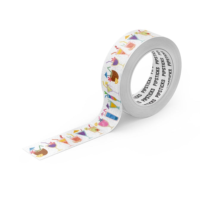 Cinta washi con el mensaje Levanta un vaso