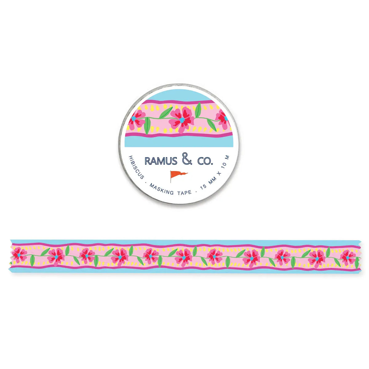 Ramus & Co. - Hibiscus Washi Tape
10 meters of lovable masking tape. A fashionable embellishment for projects, planners, notebooks, notecards, greeting cards, envelopes and invitations. Ramus & Co. masking tape is safe to use on walls, tables, refrigerators, doors and windows. Irresistible designs that will find their way onto everything. Perfect for crafting and gifting!
15mm x 10m
Adhesive tape roll,
Shrink wrapped with unique label
Designed in USA, imported.
By Ramus & Co.