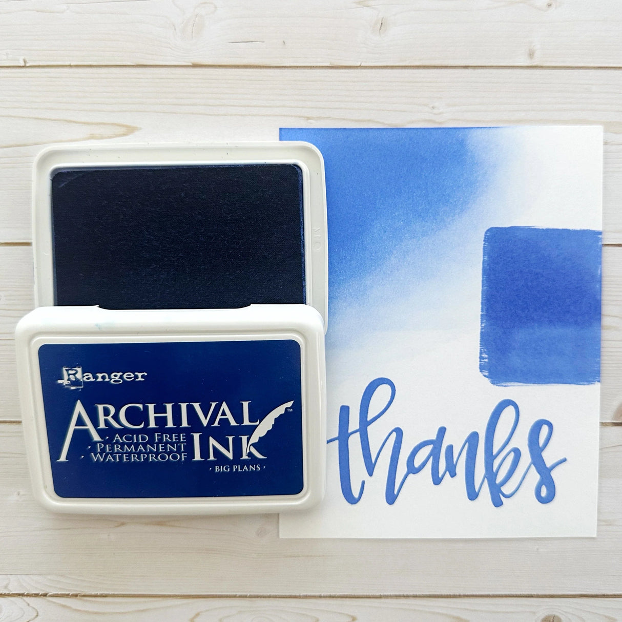 Ranger Archival Ink Pad - Big Plans
Archival Inks™ provide lasting stamping results that are permanent on many surfaces. Get a crisp image that doesn't bleed over water-based inks, markers, acrylic paint, watercolors, and more. Pads can be easily re-inked with the coordinating Archival Ink Re-Inker.