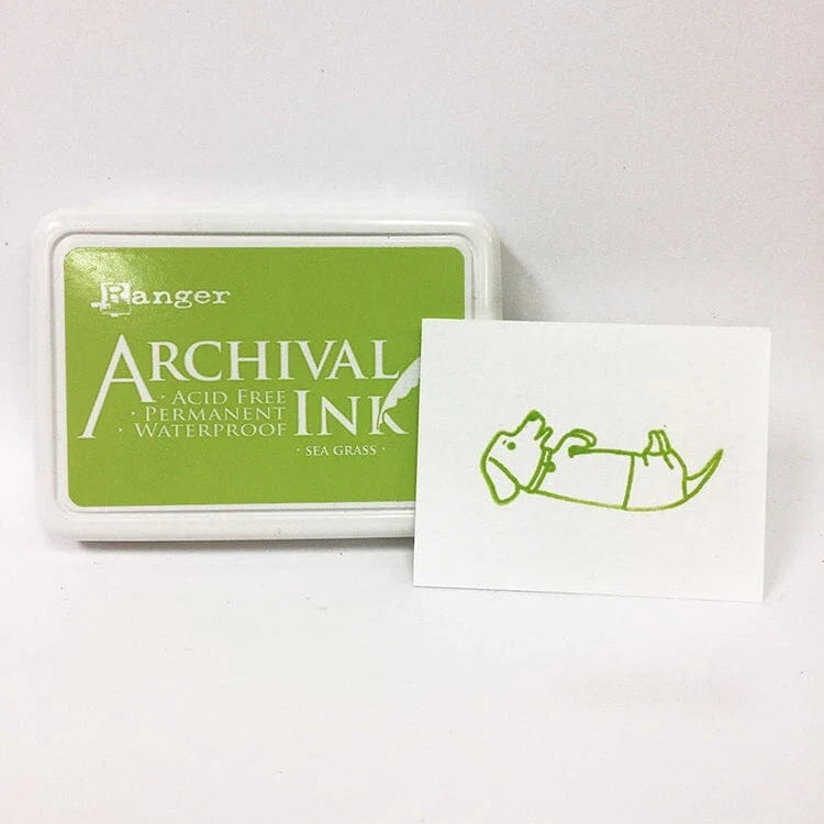 Ranger Archival Ink Pad - Sea Grass
Archival Inks™ provide lasting stamping results that are permanent on many surfaces. Get a crisp image that doesn't bleed over water-based inks, markers, acrylic paint, watercolors, and more. Pads can be easily re-inked with the coordinating Archival Ink Re-Inker.