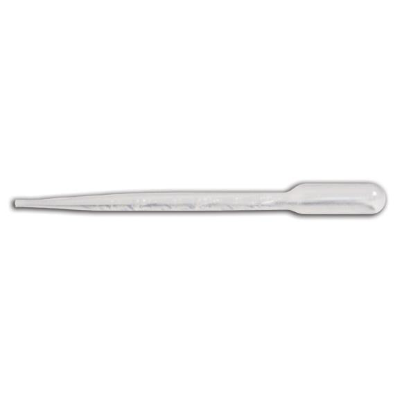 This package contains one set of Ranger Pipettes with 25 clear plastic pipettes each with a 4ml capacity. These no-mess tools are handy for transferring craft products between containers. Crafters can quickly and easily move inks, sprays and stains from original containers to Misters, Mini Misters or Tim Holtz Waterbrushes.
Each pipette has precise measurement marks for accurate filling