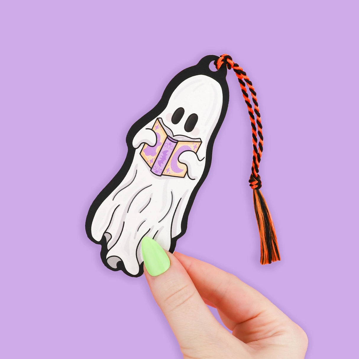 Reading Ghost' Bookmark by Turtle's Soup. Hold your spot in style with our fun and funky bookmark collection! Whether you prefer romance, fantasy, or science fiction, our bookmarks will fit perfectly between the pages of your favorite novel.
π’ Includes orange and black tassel
π’ Bookmark is printed on sustainably-sourced premium ultra-thick card stock with soft-touch matte texture
π’ Unique design on the front and back
π’ Bookmark measures 2" x 6"
π’ Copyright Β© 2024 Turtle's Soup. All Rights Reserved