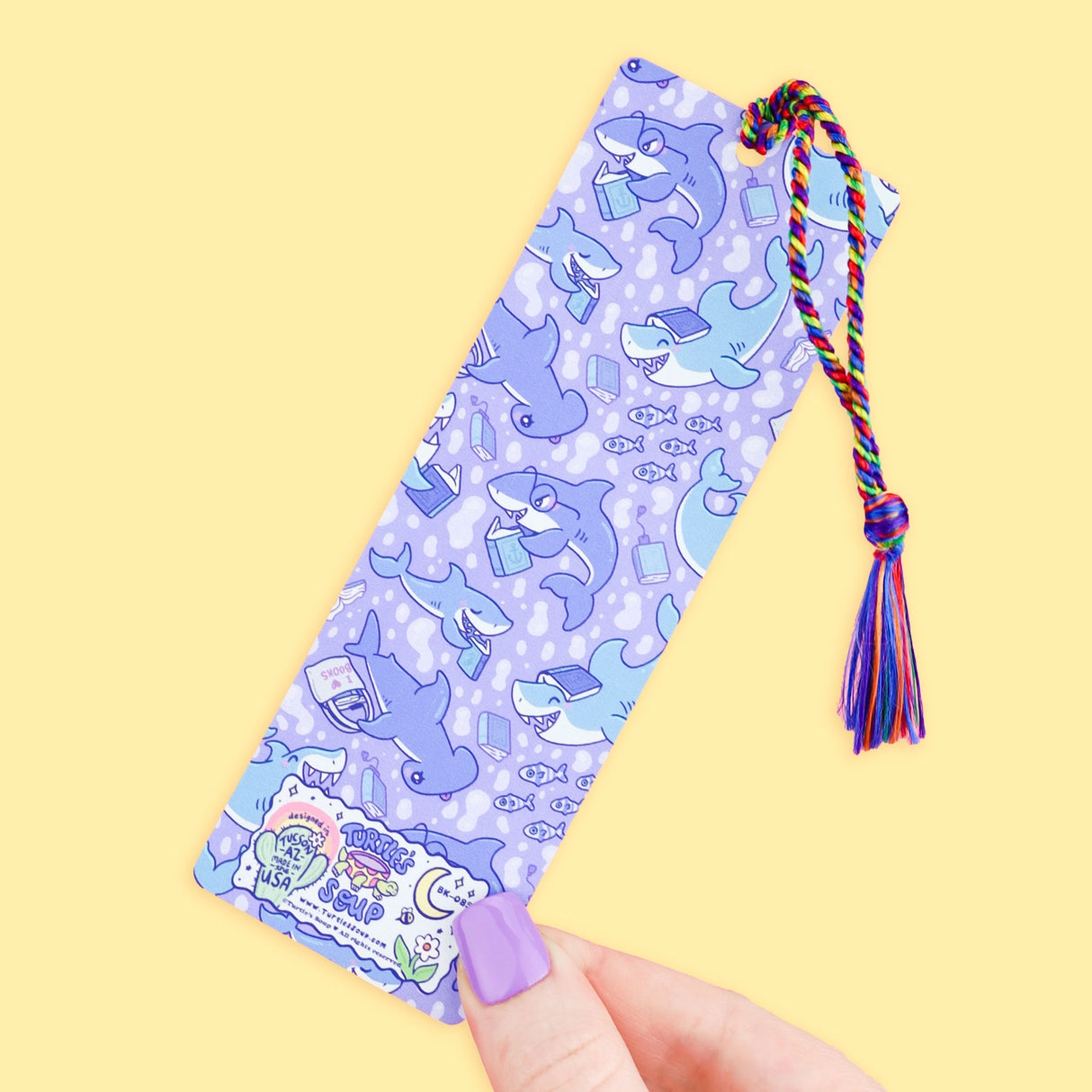 Hold your spot in style with our fun and funky bookmark collection! Whether you prefer romance, fantasy, or science fiction, our bookmarks will fit perfectly between the pages of your favorite novel.
🐢 Bookmark is printed on sustainably-sourced premium ultra-thick card stock with soft-touch matte texture
🐢 Unique design on the front and back
🐢 Bookmark measures 2" x 6"
🐢 Copyright © 2025 Turtle's Soup. All Rights Reserved.