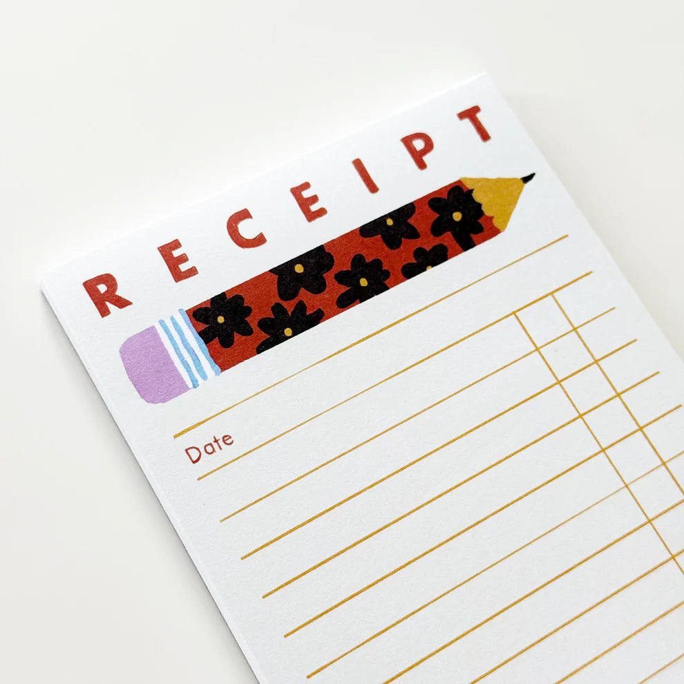 Fun long notepad with art by Karen Schipper.
4.25" x 8.75"
50 sheets
Cardboard backing.
Artwork property of Karen Schipper