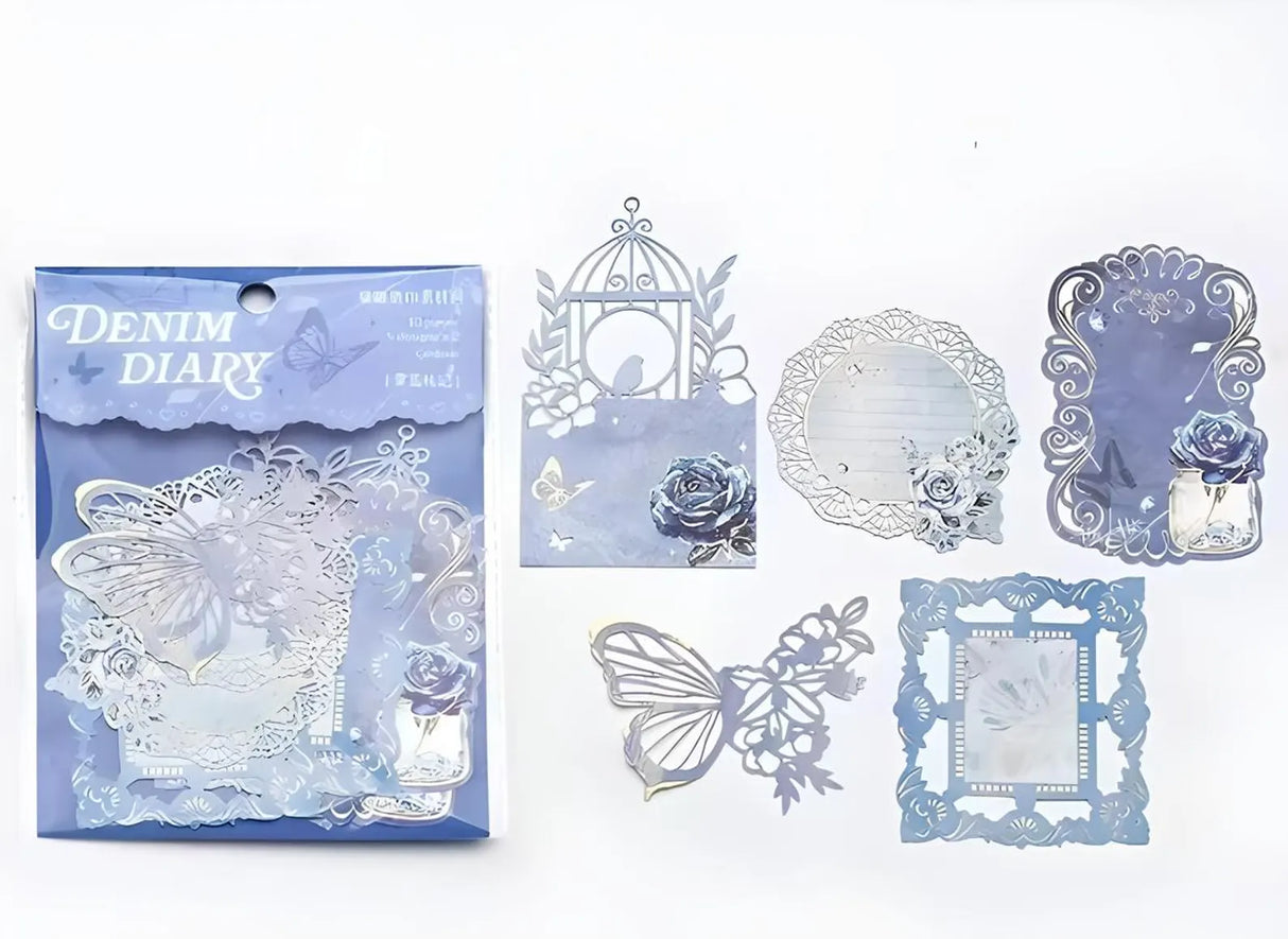 This vintage themed ephemera pack includes 10 pieces of cute paper materials in different color schemes! Each pack comes with pieces in 5 varying styles with 2 of each design.
These pieces make great card decoration, collage pieces, or additions to your journal spreads!