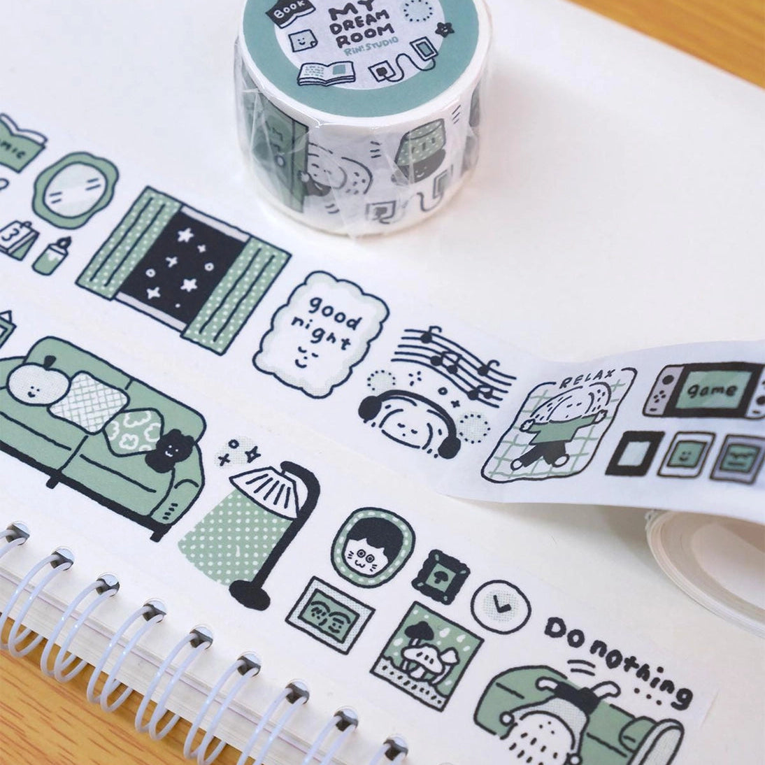 RiN! Studio - My Dream Room Washi Tape
Volume 50: Today we bring you the <my dream="" room=""> category, which has captured the beautiful room Rin is picturing in her life as an artist:)</my>