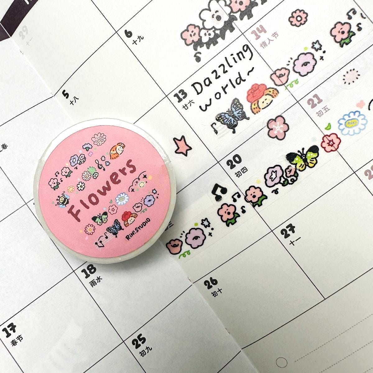 Flower Mini:
Our new mini washi is finally here! This is one of our most famous washi groups since it's just so easy to use and no one can resist a mini tape :)
Choose from the following products:
• Flower Mini Washi Tape
𝐌𝐚𝐭𝐞𝐫𝐢𝐚𝐥𝐬:
• Washi Tape
𝐒𝐢𝐳𝐞:
• 10 mm x 50 mm; 20 cm Loop