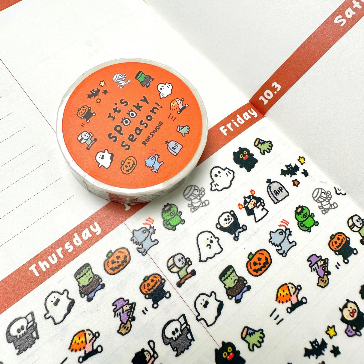 Halloween Mini:
Our new mini washi is finally here! This is one of our most famous washi groups since it's just so easy to use and no one can resist a mini tape :)
๐๐ต๐ผ๐ผ๐๐ฒ ๐ณ๐ฟ๐ผ๐บ ๐๐ต๐ฒ ๐ณ๐ผ๐น๐น๐ผ๐๐ถ๐ป๐ด ๐ฝ๐ฟ๐ผ๐ฑ๐๐ฐ๐๐:
โข Halloween Mini Washi Tape
๐ ๐ฎ๐๐ฒ๐ฟ๐ถ๐ฎ๐น๐:
โข Washi Tape
๐ฆ๐ถ๐๐ฒ:
โข 10 mm x 50 mm; 20 cm Loop