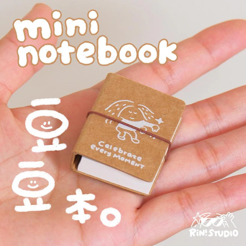 This probably is one of the cutest product our studio have ever made. The mini notebook can basically fit anywhere, and you can either write down some fun topics or put in some of the stickers in the notebook to show case your unique side.
Grab the mini notebook and show your own style!
1.2x 1.6 inches
Cover by kraft paper & inner page by 115g high quality paper
60 blank pages