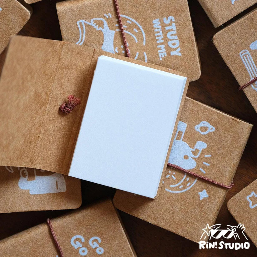 This probably is one of the cutest product our studio have ever made. The mini notebook can basically fit anywhere, and you can either write down some fun topics or put in some of the stickers in the notebook to show case your unique side.
Grab the mini notebook and show your own style!
1.2x 1.6 inches
Cover by kraft paper & inner page by 115g high quality paper
60 blank pages