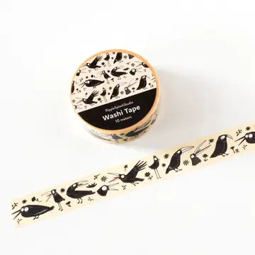 Decorative washi tape featuring playful, crow illustrations with quirky doodle details. Perfect for planners, journals, gift wrapping, scrapbooking, and creative projects. Easy to tear, repositionable, and residue-free.
🌈 Key Features:
Dimensions: 15mm wide x 10 meters (32.8 feet) in length
Contains: 1 washi tape roll
High-quality washi tape material
Easy to tear and reposition
Perfect for scrapbooking, journaling, and crafts