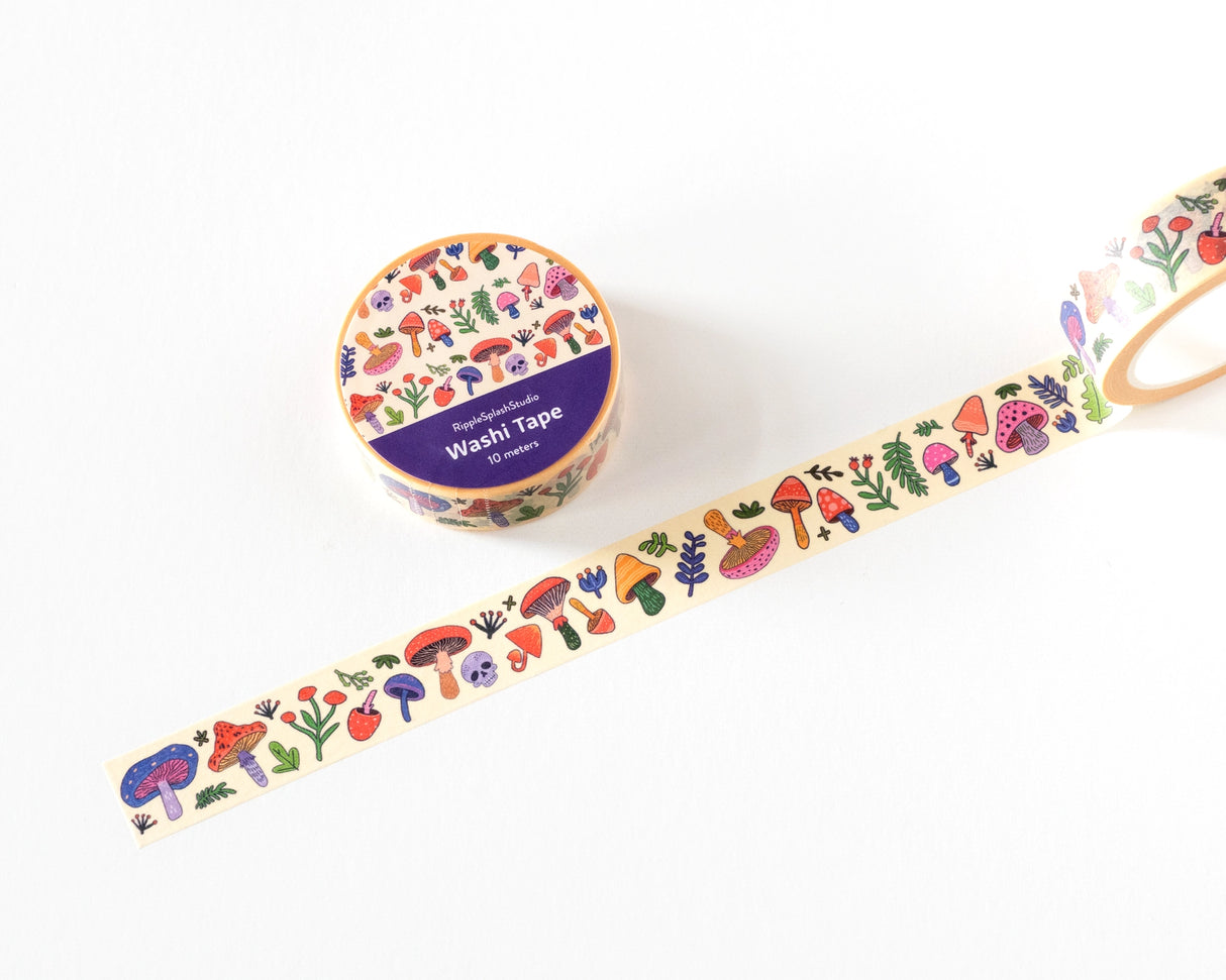 Decorative washi tape featuring colorful illustrated mushrooms, plants, and whimsical forest details. Perfect for planners, journals, gift wrapping, scrapbooking, and creative projects. Easy to tear, repositionable, and residue-free.
🌈 Key Features:
Dimensions: 15mm wide x 10 meters (32.8 feet) in length
Contains: 1 washi tape roll
High-quality washi tape material
Easy to tear and reposition
Perfect for scrapbooking, journaling, and crafts