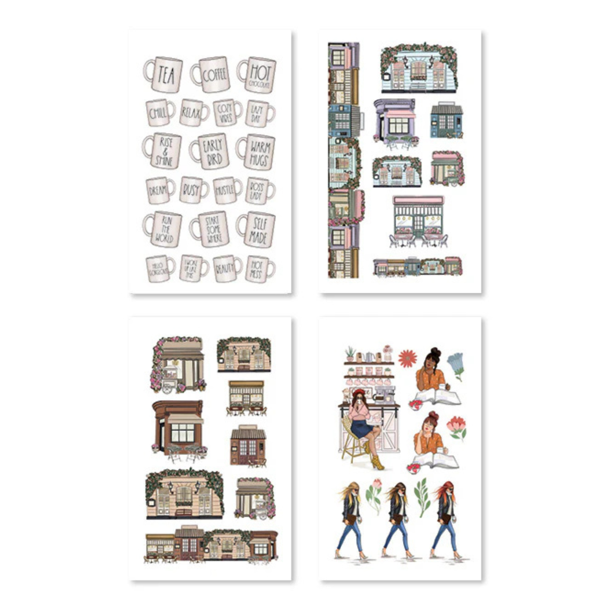 Rongrong Sticker Book - Coffee Queen
Get ready to wrap yourself in a warm hug with every sip of coffee! Introducing the Coffee Queen sticker book by Rongrong DeVoe. ☕️
Filled with 24 pages of premium hand-drawn stickers featuring adorable coffee lover fashion illustrations. From functional appointment trackers to cute coffee shop settings, this sticker book has it all. 😍
Show your love for the world's best drink and decorate your planner or notebook with these gorgeous stickers. Don't wait, grab your co
