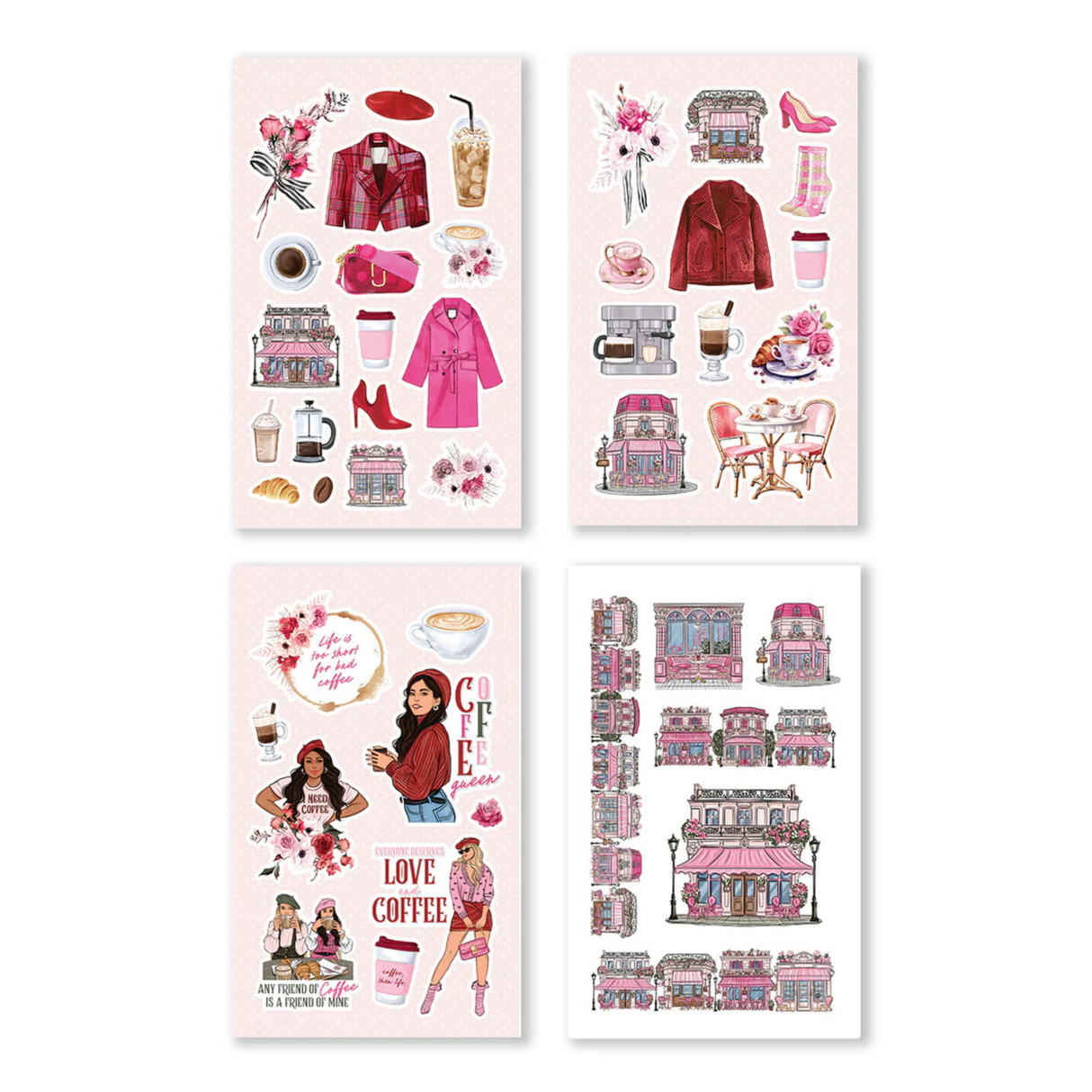 Rongrong Sticker Book - Coffee Queen 2
Indulge your love for coffee and creativity with the Coffee Queen Sticker Book 2! This must-have collection for coffee enthusiasts and crafters offers a delightful array of charming, hand-drawn designs, perfect for decorating planners, journaling, and crafting unique projects. Infuse your daily routine with warmth and joy through these beautifully designed, caffeine-inspired stickers! ☕✨
Key Features:
25 Pages of Hand-Drawn Stickers: Enjoy a diverse collection