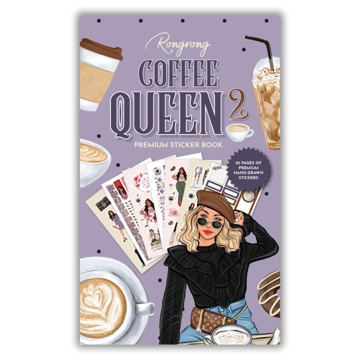 Rongrong Sticker Book - Coffee Queen 2
Indulge your love for coffee and creativity with the Coffee Queen Sticker Book 2! This must-have collection for coffee enthusiasts and crafters offers a delightful array of charming, hand-drawn designs, perfect for decorating planners, journaling, and crafting unique projects. Infuse your daily routine with warmth and joy through these beautifully designed, caffeine-inspired stickers! ☕✨
Key Features:
25 Pages of Hand-Drawn Stickers: Enjoy a diverse collection