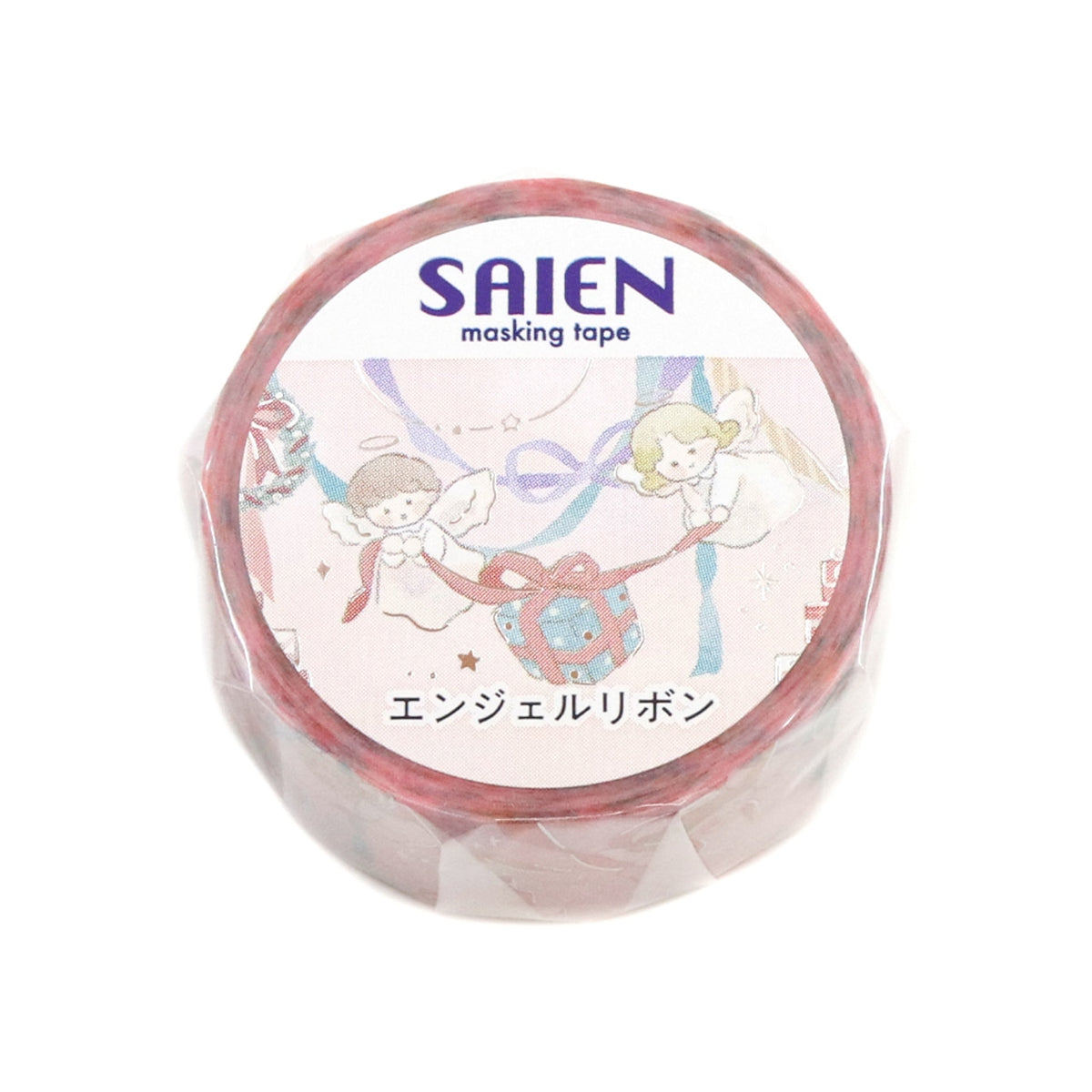 SAIEN - Angel Ribbon Washi Tape
New masking tape featuring angel ribbon design that enchants the magic of Christmas! The added brilliance of silver leaf adds a touch of festivity to your Christmas creations. Heartwarming angels will brighten up a page of your memories!
Size approx. 20mm x5m
Country of manufacture: Japan
Material / component: Paper
