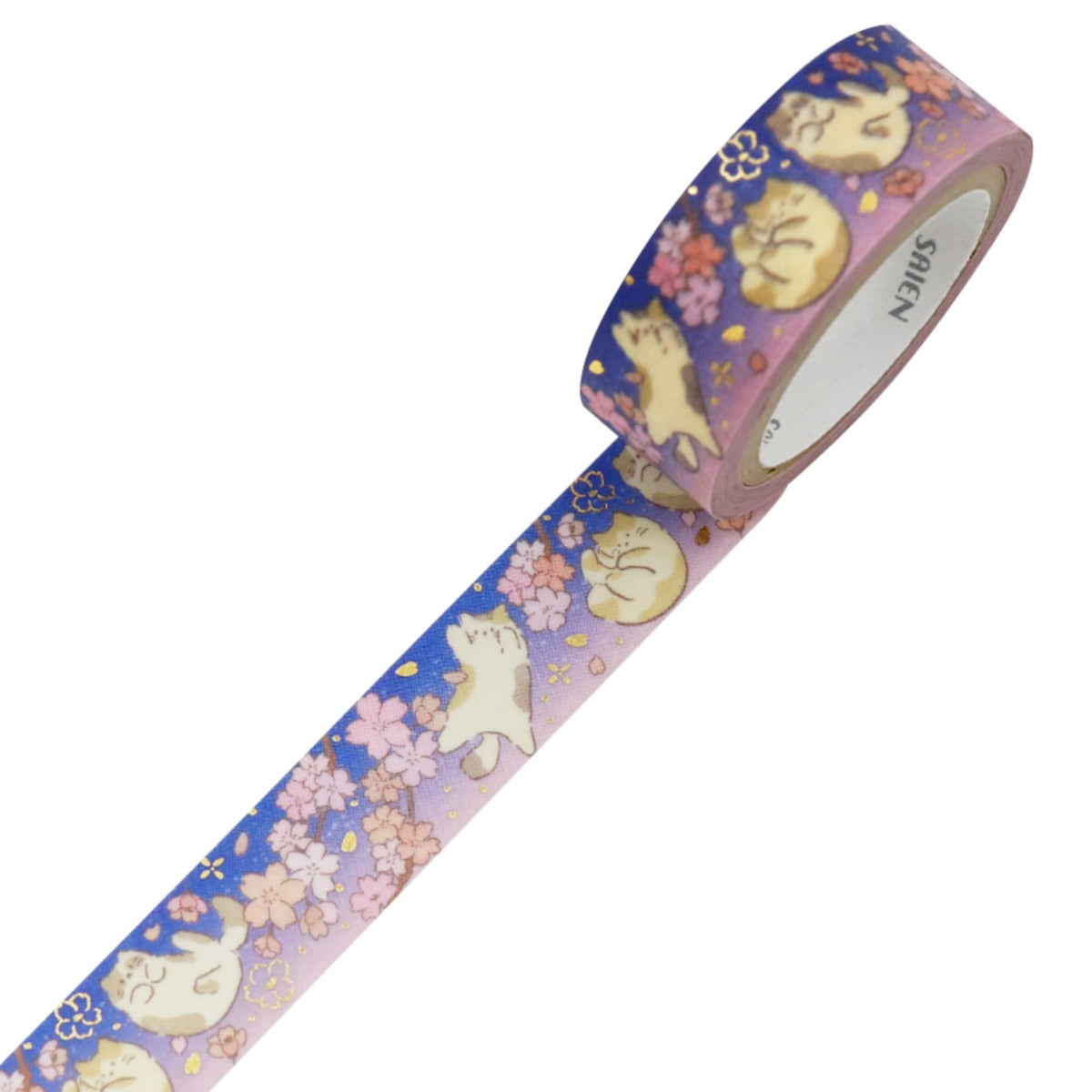 SAIEN Foil Washi Tape - Spring Evening