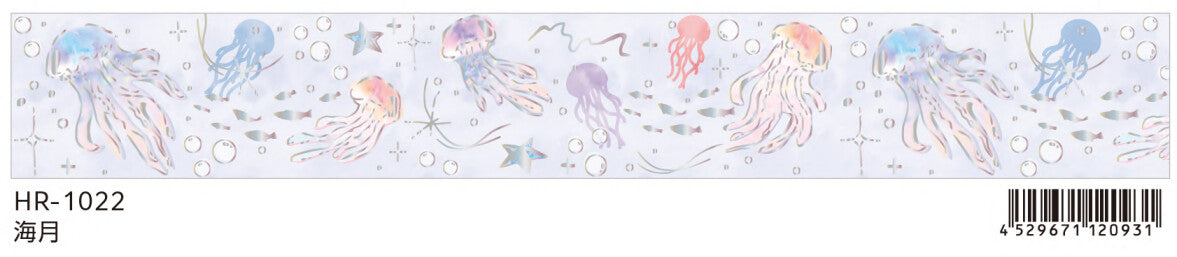 SAIEN Nostalgic KAIGETSU Jellyfish Twinkle Clear Tape