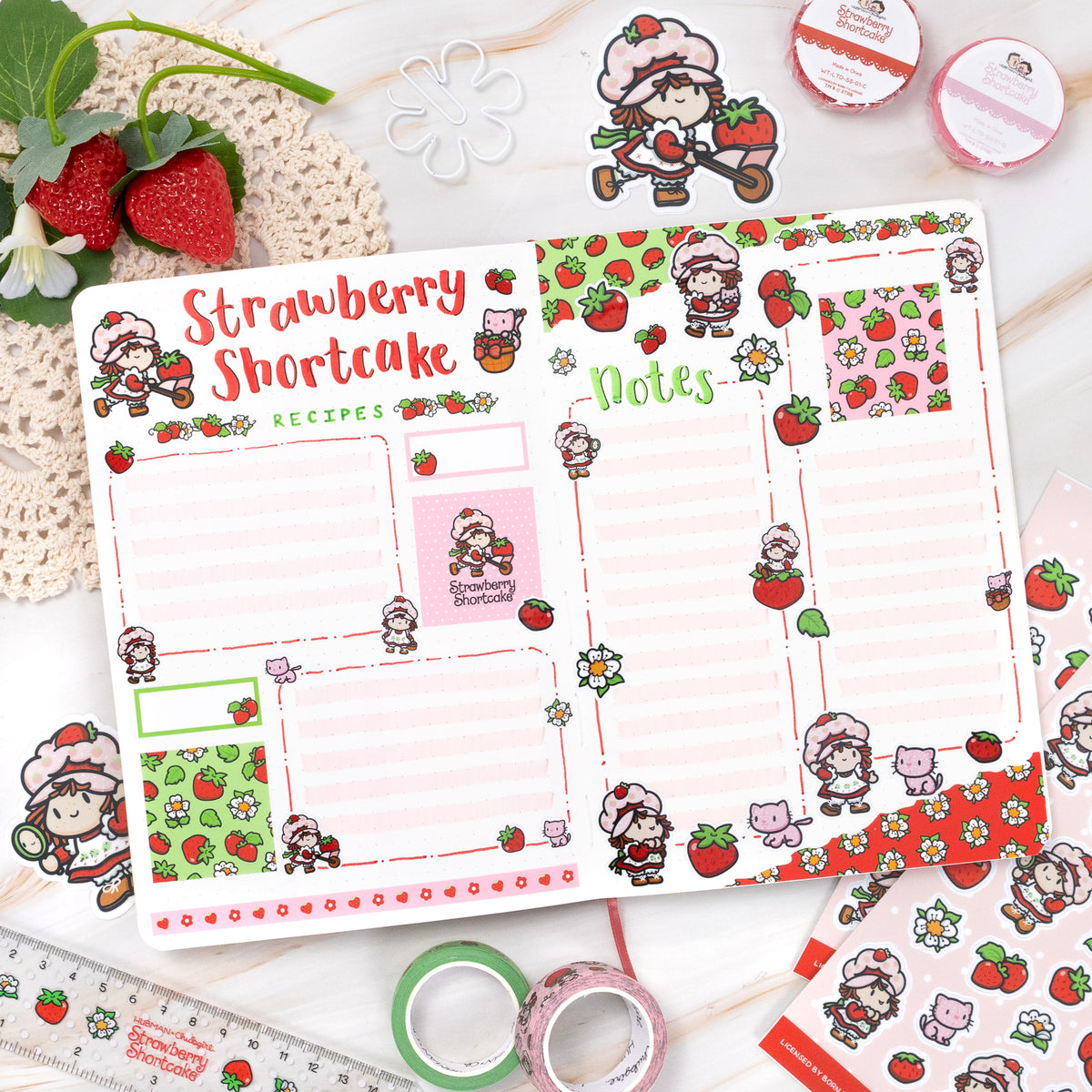 🍓Put the FUN in FUNctional Planning with Strawberry Shortcake by The Joyful Sojourn x Hubman & Chubgirl🍓at Little Craft Fest - Houston Stationery Fest