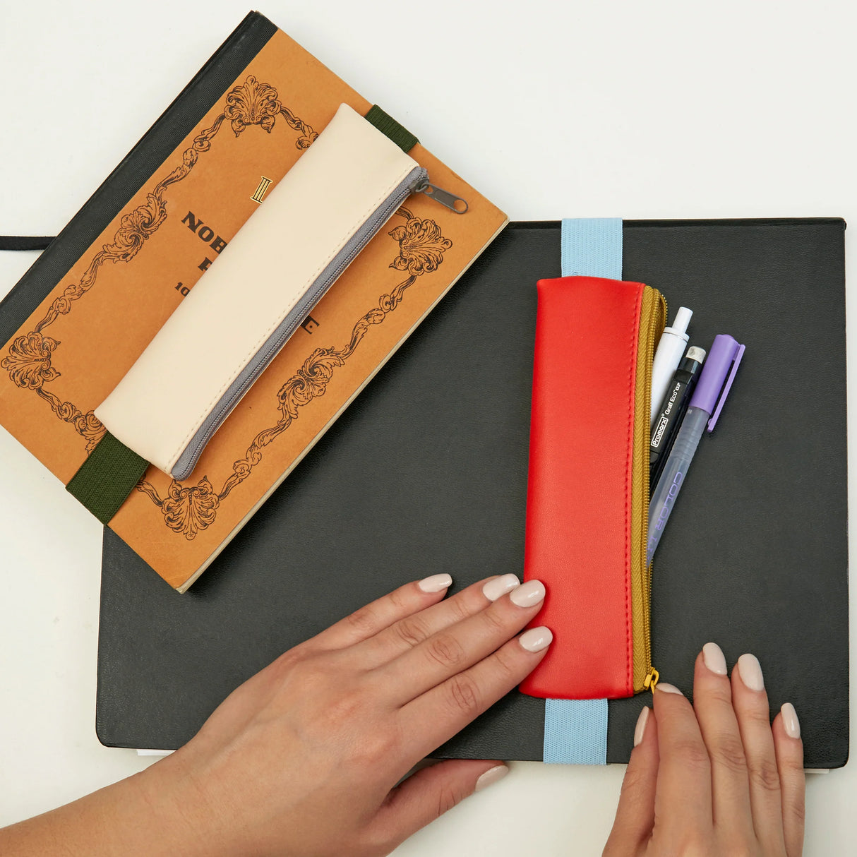 Elastic Band Pencil Pouch