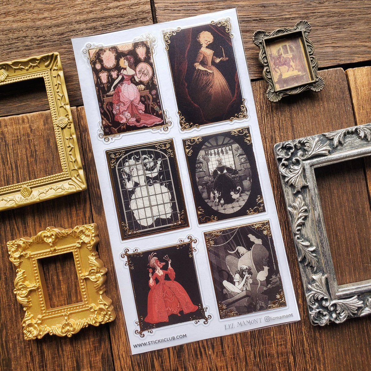 🕯️🪞 Love doesn’t always arrive with roses, sometimes it lingers like a ghost in velvet halls. Wrapped in shadows and candlelight, @lizmamont’s haunting scenes unfold like pages from a forgotten gothic tale. From lavish gowns and quiet rituals to watchful cats and whispered secrets behind curtained windows, each illustration invites you to continue the tale to find answers.
Art by: @lizmamont