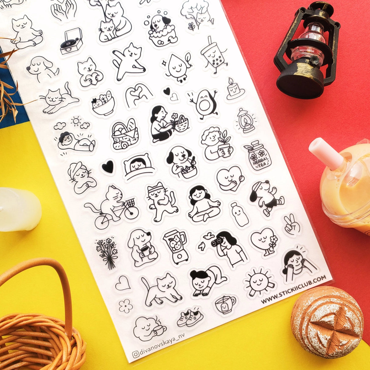 STICKII - Wellness Doodles Sticker Sheet
π§π Find your happy balance with this wholesome sticker sheet! From cozy self-care moments and peaceful yoga poses to leafy plants, warm drinks, and feel-good routines, these sweet doodles celebrate the little joys that make everyday life brighter. Perfect for tracking habits, decorating planners, or adding good vibes to your pages!