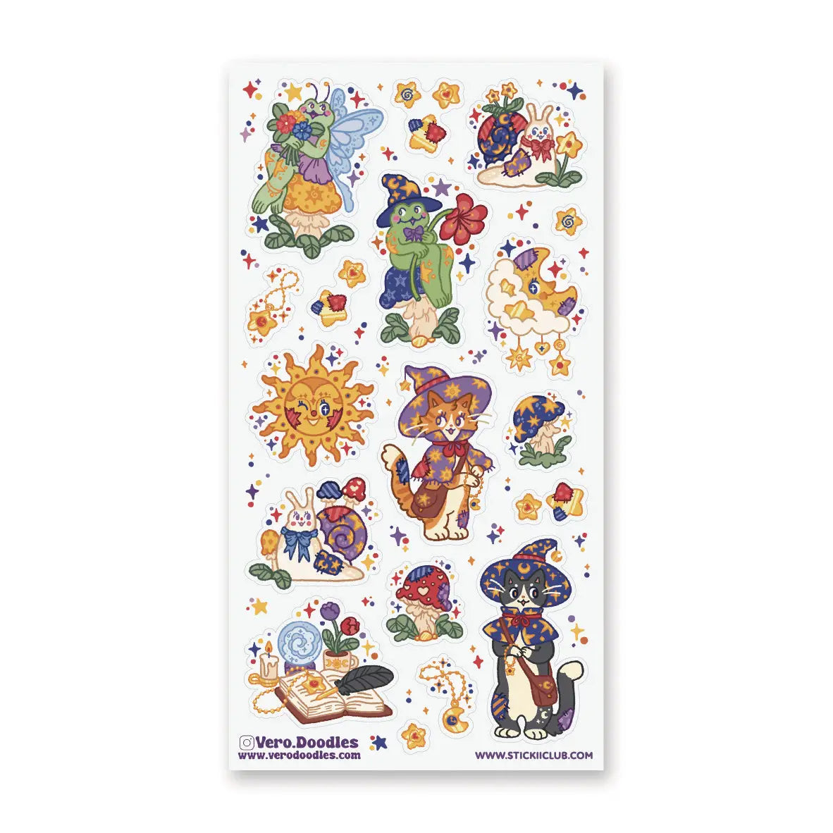 πͺπ Say hello to the cutest coven around by @vero.doodles! Froggy spellcasters, wizard cats, sunshine friends, and mushroom pals are all dressed up and ready for a little everyday magic. Sweet, sparkly, and full of charm, this whimsical sheet feels like a magical forest where every little critter has a spell to cast and a secret to keep.