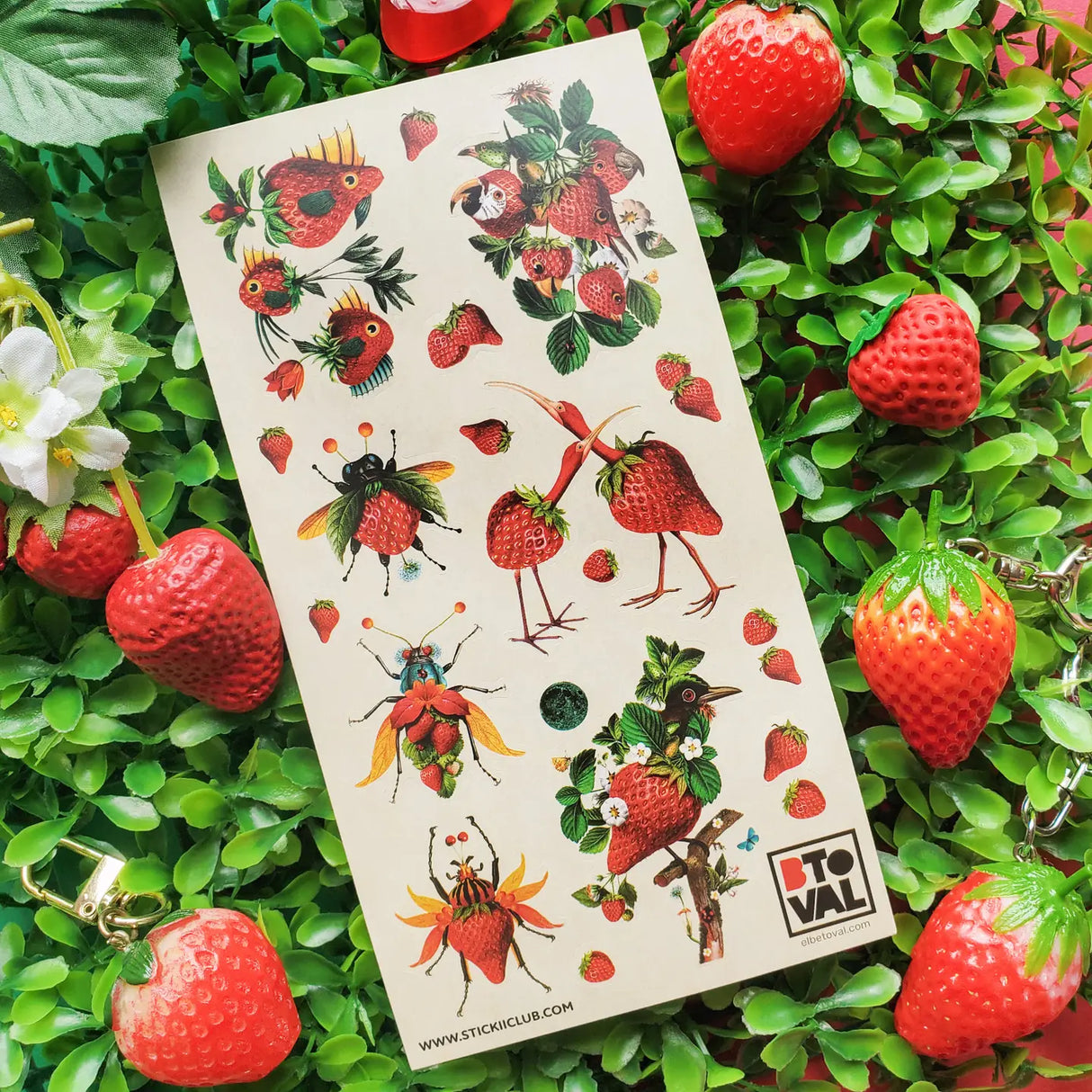 STICKII - Strawberry Menagerie Sticker Sheet