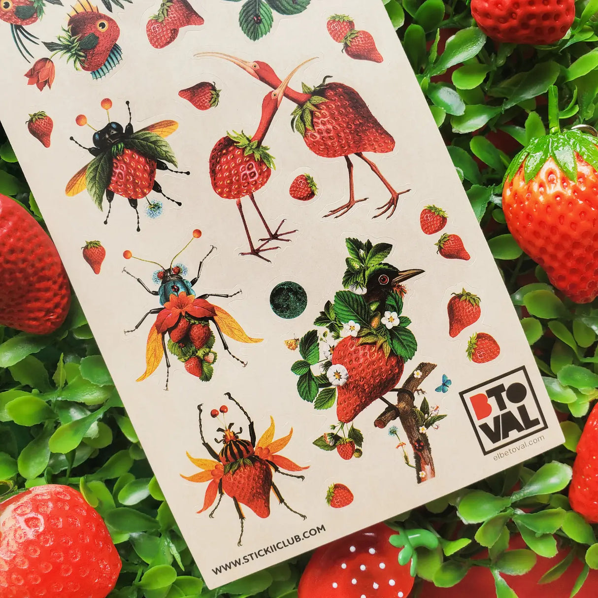 STICKII - Strawberry Menagerie Sticker Sheet