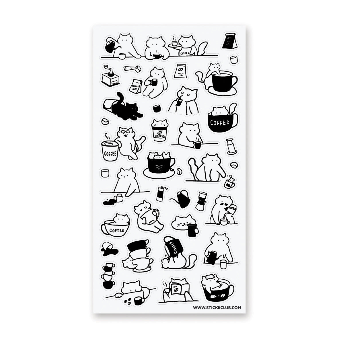 ☕🐱 Running on caffeine and cattitude? This purr-fectly jittery crew knows the grind never stops! These feisty felines are brewing up trouble, napping mid-sip, and living their best espresso lives - one cup (or five) at a time. Whether you’re a latte lover or a drip devotee, these cool cats are here to remind you: stay grounded, but never decaffeinated!