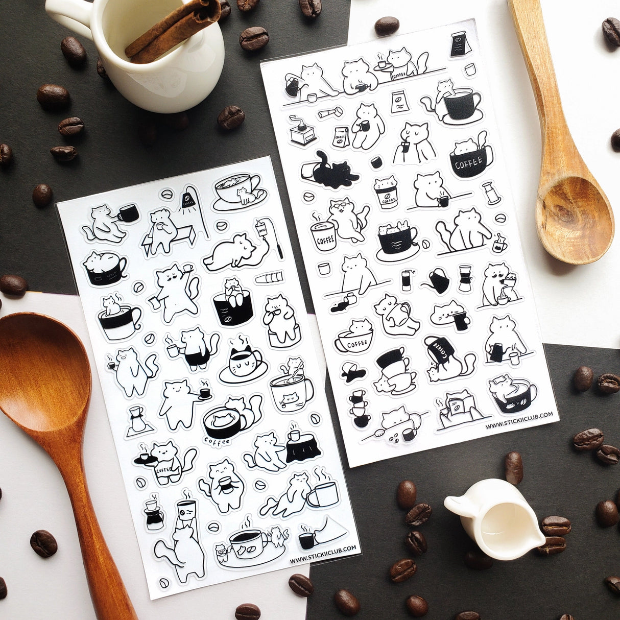 ☕🐱 Running on caffeine and cattitude? This purr-fectly jittery crew knows the grind never stops! These feisty felines are brewing up trouble, napping mid-sip, and living their best espresso lives - one cup (or five) at a time. Whether you’re a latte lover or a drip devotee, these cool cats are here to remind you: stay grounded, but never decaffeinated!