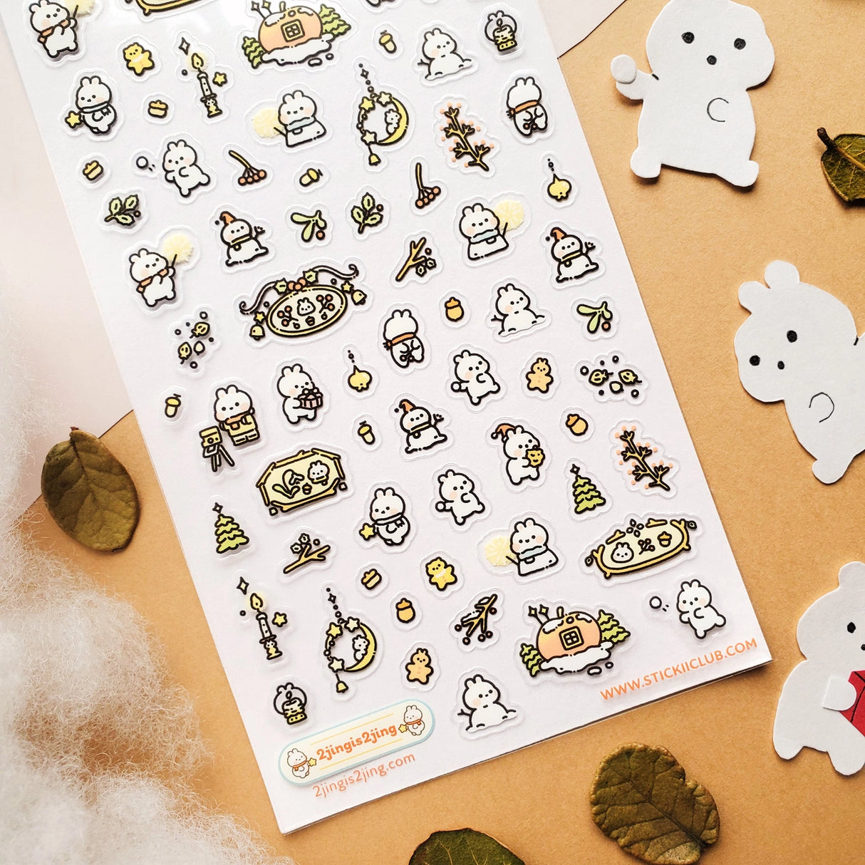 đ°âď¸ The holidays are extra bright with @2jingis2jingâs crew of fluffy friends! Whether theyâre decorating with sparkly stars, sipping warm drinks, or building snowmen, these winter buns are spreading smiles one snowflake at a time. Itâs a winter wonder-bun-land youâll never want to leave!
Top Coating: None
Adhesive Layer: PVC (plastic)
Backing Layer: Clear PET
6.69" x 3.54".
Weight - 0.03lbs.
1 sheet included 