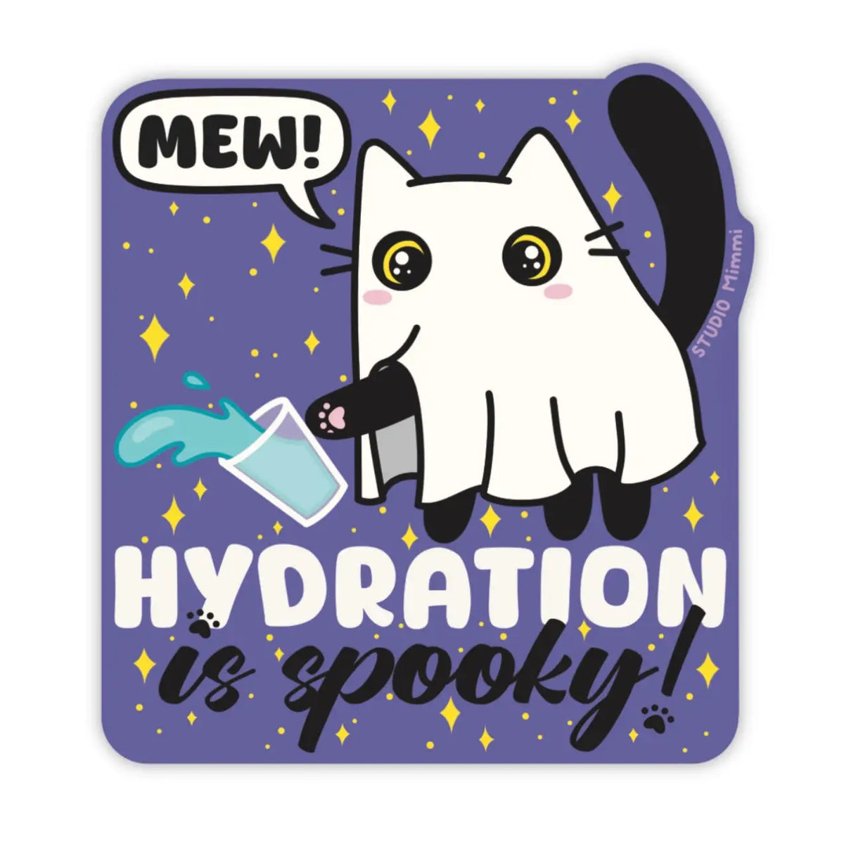STUDIO Mimmi - Hydration Is Spooky Vinyl Sticker
For all my dehydrated girlies and guys, remember to drink water. Your body will thank you.
Material: Printed on premium vinyl that’s durable and weather resistant. Created with a special laminate that protects stickers from exposure to wind, rain and sunlight. You can even put them in your dishwasher!
Size: 2.80" x 3.00" inches