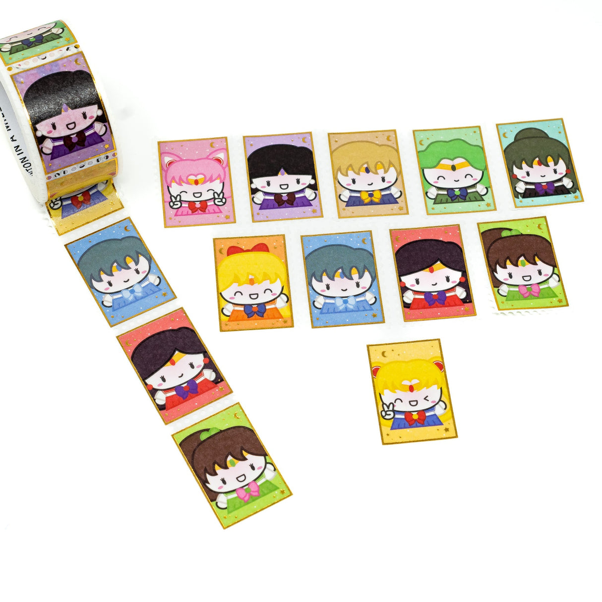 Cinta washi con sellos de Sailor Moon