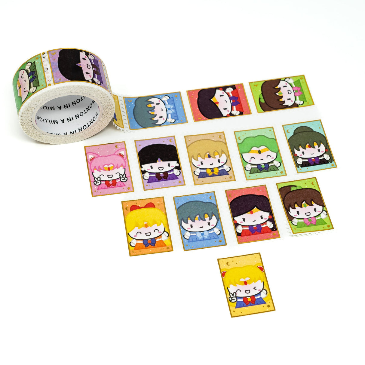 Cinta washi con sellos de Sailor Moon