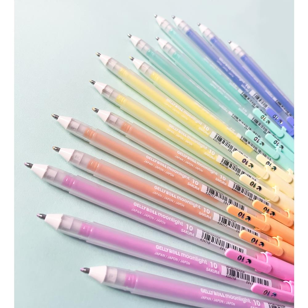 Juego de 10 bolígrafos Gelly Roll Moonlight Bold, paquete de 5