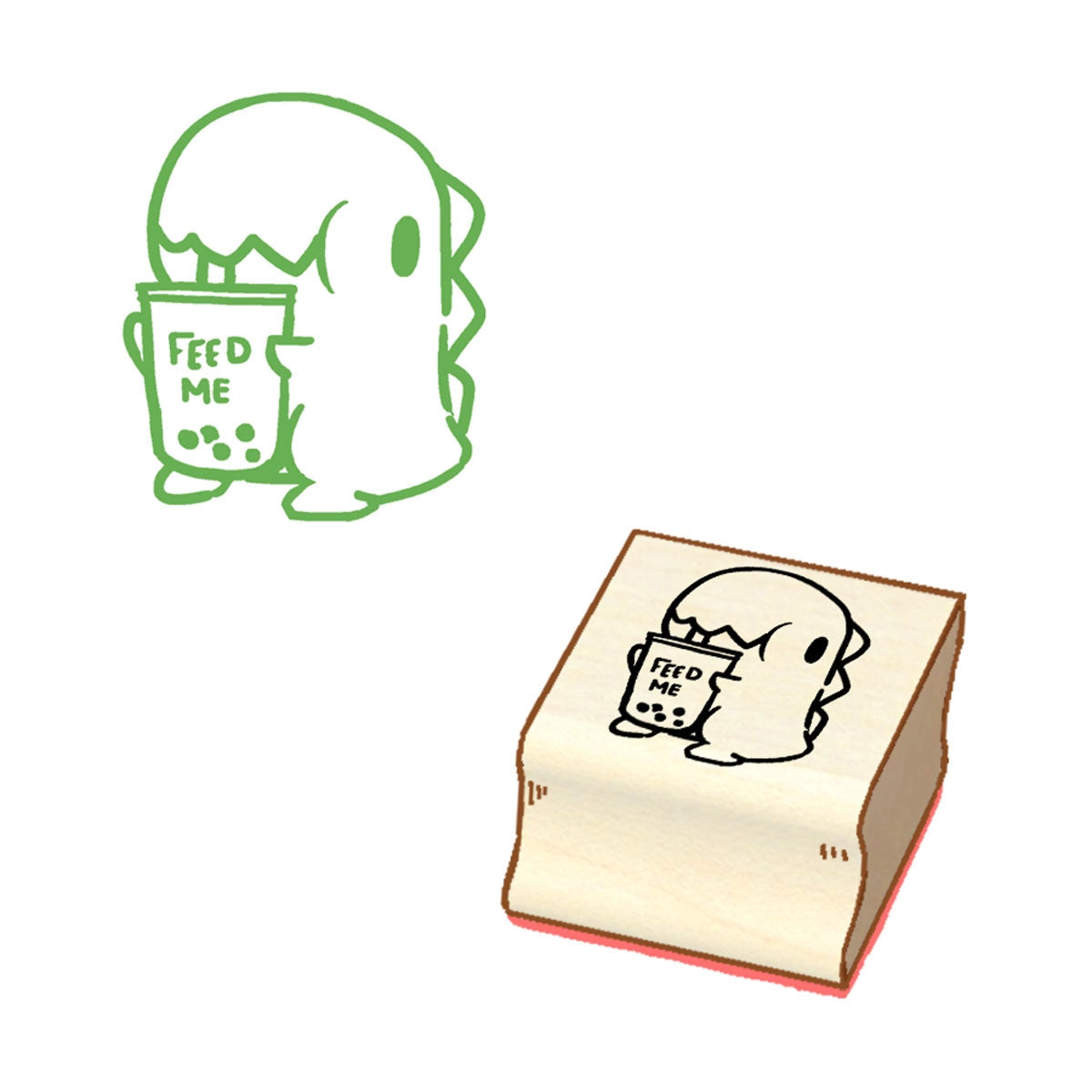A very long time ago, a friend of mine asked for a boba stamp so she could track how often we sent her boba but I said no. Sorry my friend, I made this one with that memory in mind so this one's for you. This wooden stamp is made with premium rubber for long lasting extra crisp details.
This wooden stamp is made with premium rubber for long lasting extra crisp details. This stamp is:
Roughly 1.25in x 1.25in
Mounted on a wooden base.
Hand made with love in the USA 