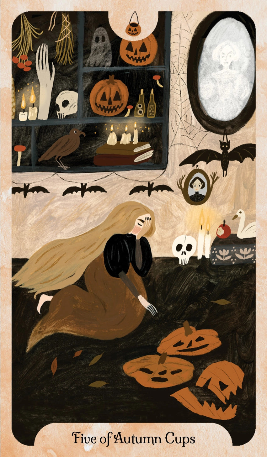 The Seasons of the Witch series returns with Autumn Tarot, an exploration of mystery, magic and transformative transitions.
Delight in a new expression of the much-loved and iconic Rider-Waite-Smith tarot, told through the hauntingly lovely lens of every witch’s favorite time of year, Autumn. In a season that’s as much about harvest as it is about release, let spiritual teacher Lorriane Anderson guide you on a journey through fall’s shadows as well as its beauty.