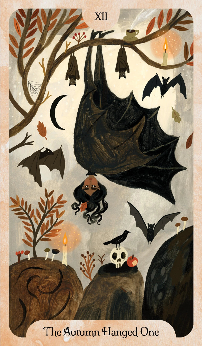 The Seasons of the Witch series returns with Autumn Tarot, an exploration of mystery, magic and transformative transitions.
Delight in a new expression of the much-loved and iconic Rider-Waite-Smith tarot, told through the hauntingly lovely lens of every witch’s favorite time of year, Autumn. In a season that’s as much about harvest as it is about release, let spiritual teacher Lorriane Anderson guide you on a journey through fall’s shadows as well as its beauty.