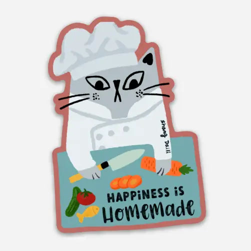 Cat Cooking A Meal Magnet by ShangDaili
This magnet is to promote healthy diet and homemade food. Cooking is therapeutical. Cooking promotes mental health, and provides a balanced healthy diet. Make cooking with the loved ones part of your daily life.
2.2″ × 3″ magnet.