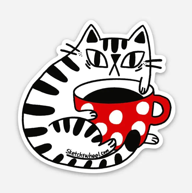 Monday Mood Vinyl Sticker by ShangDaili
Only a true cat person would understand exactly how to capture a cats complex personality in a single image. ShangDaili is the perfect artist to represent all cat lovers with their wonderful art!