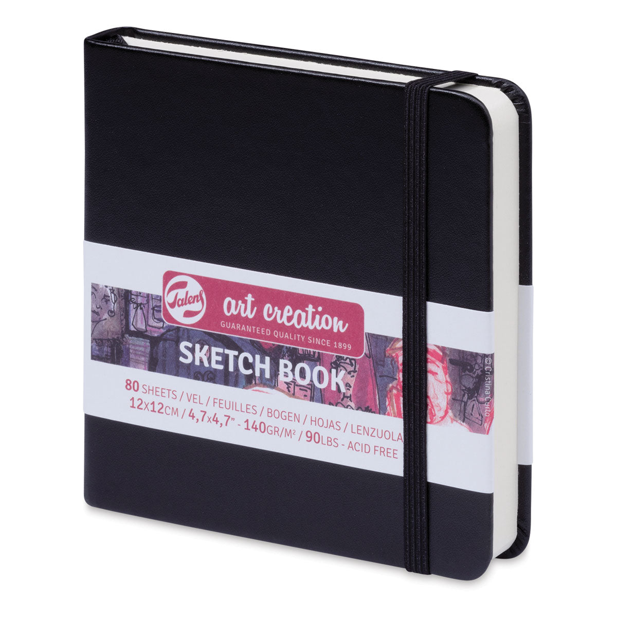 Talens Art Creation Sketch Book 4.7" x 4.7" Black