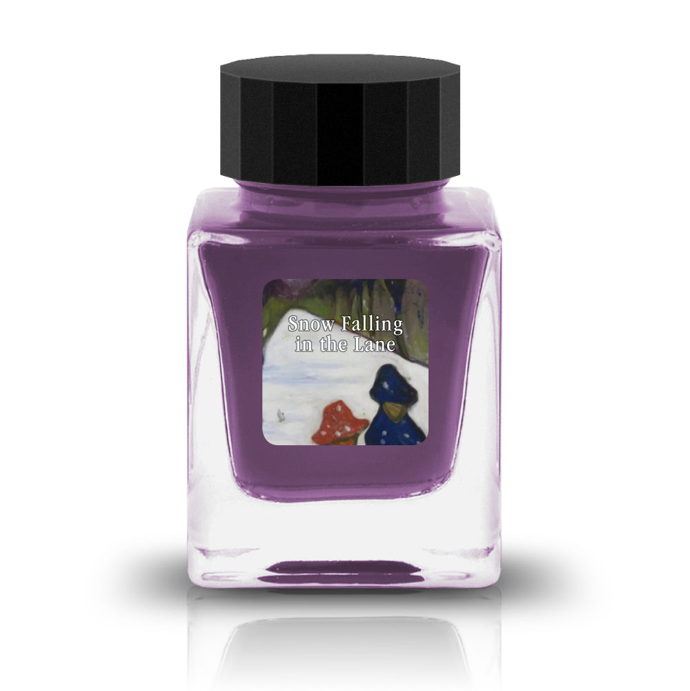 Snow Falling in the Lane Ink
The Respect Collection pays homage to artistic masterpieces with inks that display the vibrant colors found in these artworks. These inks are also a part of the Crystal Line which has been produced specifically for glass pens.
RGB: 185, 150, 196
Purple
30ml
Glass Pen Only