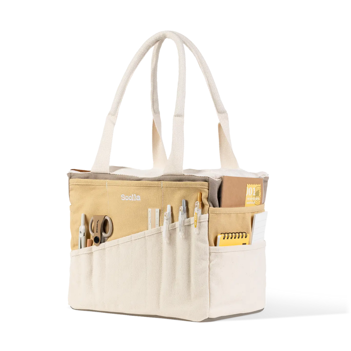 Soolla Studio Artist Bag - Driftwood
Your art is bold. Your bag should be too. The world's most loved art supply bag, pottery tool bag & knitting project bag – backed by over 10,000 global artists!
✌️ 15 stunning colors ✌️
🌈 Over 30 Pockets Of Varying Sizes
🌈 Slanted Skinny Pockets : For your most-loved tools that beg for your attention (carving tools, knitting needles, crochet hooks
🌈 Large Interior Storage + 2 interior pockets: Perfect for carrying glazes, knitting yarn, crochet supplies,