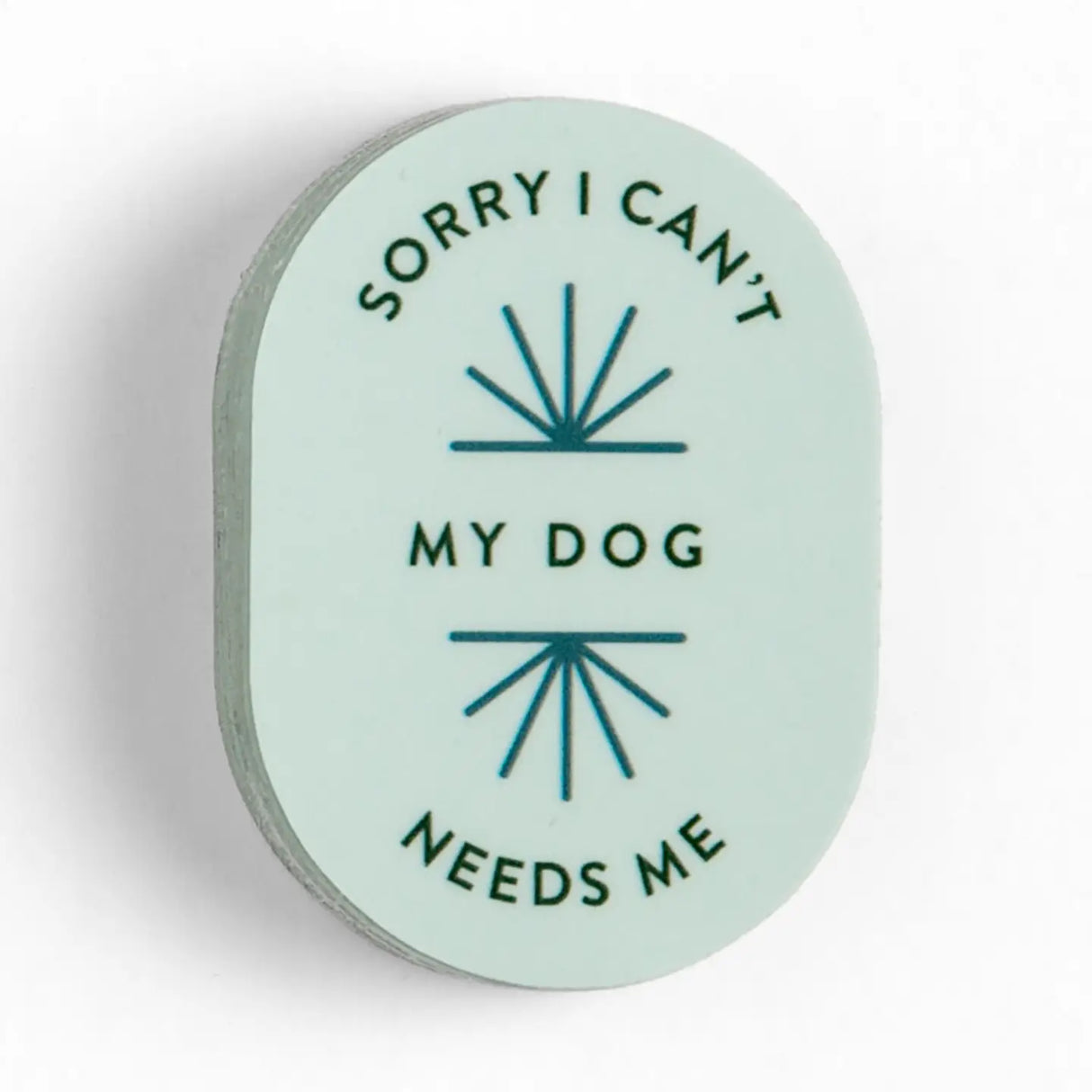 Sorry I Can't My Dog Needs Me Vinyl Sticker
Dog lovers, this one’s for you! The Sorry I Can’t, My Dog Needs Me sticker is a funny, relatable way to show off your canine devotion. Perfect for water bottles, laptops, notebooks, or car windows, this durable and waterproof decal makes a great gift for dog owners, pet parents, and anyone who’d rather be with their pup than socializing.
• Size: 1.4×2"
• Water and fade-resistant laminated finish