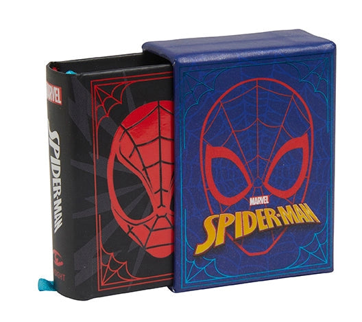 Spider-Man is associated with some of the most famous quotes in all of comics’ history. From hilarious quips to wise proclamations about heroism and responsibility, few super heroes are as quotable as Spider-Man. Now, fans can enjoy their favorite Spidey quotes with this comprehensive, pocket-sized collection.
Take Spider-Man’s heroism with you wherever you go: With its 1.34” x 1.73” size, this tiny book fits in the palm of your hand.
More than 150 quotes: Packed with plenty of one-liners, quips, and in
