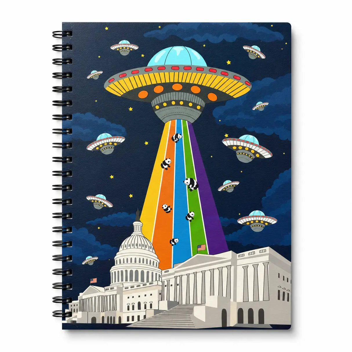 A cheerful, everyday notebook designed to brighten your workspace and spark creativity. Whether you’re journaling, planning, doodling, or organizing your day, it’s a delightful companion for home, school, or the office.
A-5 Spiral Notebook
5 3/4" x 8 1/4"
Sturdy double-spiral binding
Heavy Cover Stock with 3 layers of 400 gsm
160 ruled pages
Natural white text paper