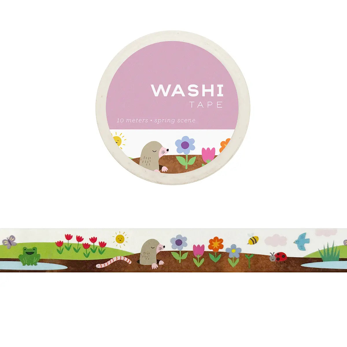 Girl of All Work Spring Scene Washi Tape
These 15 mm wide rolls pack a punch with their striking designs and color, not to mention their eye-catching packaging makes them the perfect gift for all crafters and DIYers.
10 meters/ 15 mm per roll.