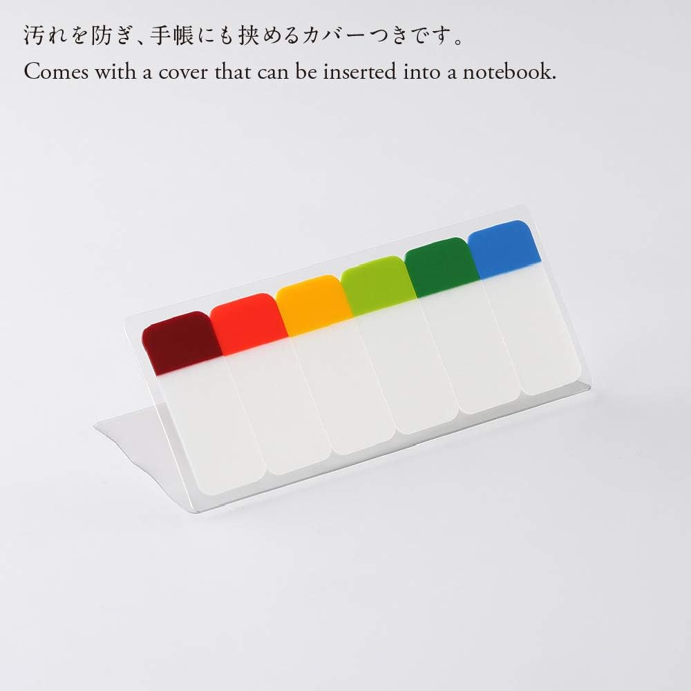 Notas adhesivas cortas Stalogy de 6 colores - Juego B